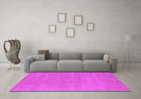 Machine Washable Oriental Pink Industrial Rug, wshurb1761pnk