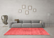 Industrial Red Washable Rugs