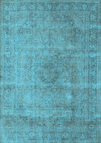 Oriental Light Blue Industrial Rug, urb1762lblu