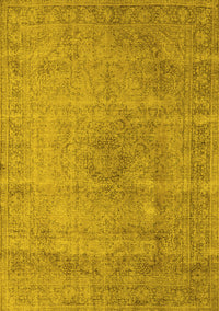 Oriental Yellow Industrial Rug, urb1762yw