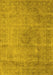 Oriental Yellow Industrial Rug, urb1762yw