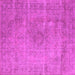 Square Oriental Pink Industrial Rug, urb1762pnk