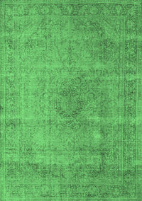 Oriental Emerald Green Industrial Rug, urb1762emgrn