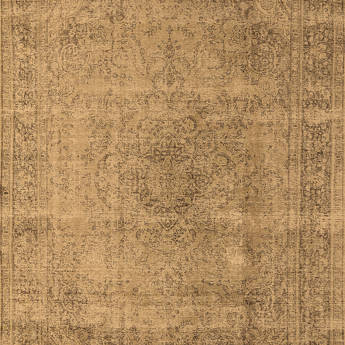Machine Washable Oriental Brown Industrial Rug, wshurb1762brn