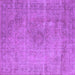 Square Oriental Purple Industrial Rug, urb1762pur