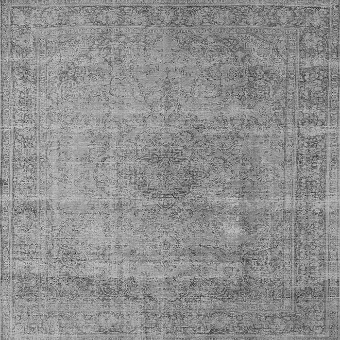 Square Oriental Gray Industrial Rug, urb1762gry