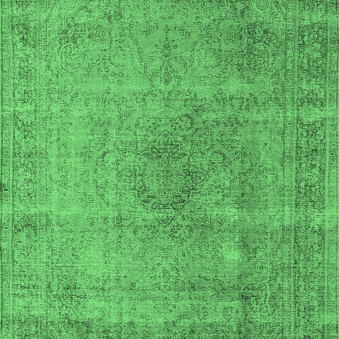 Machine Washable Oriental Emerald Green Industrial Area Rugs, wshurb1762emgrn