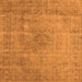 Square Oriental Orange Industrial Rug, urb1762org