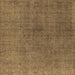 Square Oriental Brown Industrial Rug, urb1763brn