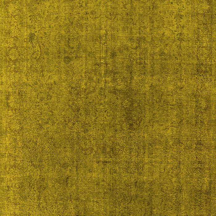 Machine Washable Oriental Yellow Industrial Rug, wshurb1763yw