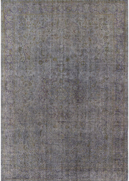 Mid-Century Modern Carbon Gray Oriental Rug, urb1763
