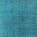 Square Oriental Light Blue Industrial Rug, urb1763lblu