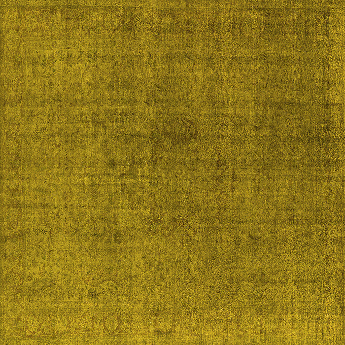 Square Oriental Yellow Industrial Rug, urb1763yw
