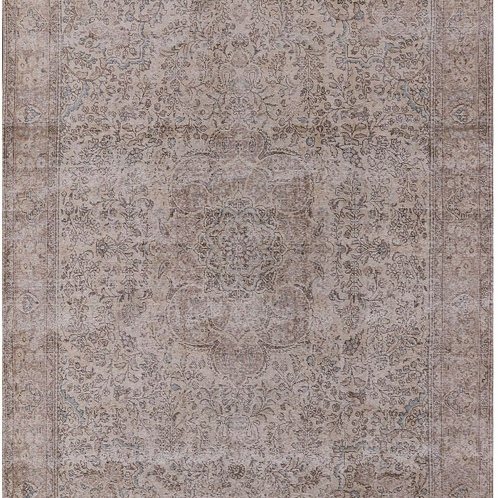 Machine Washable Industrial Modern Khaki Rose Pink Rug, wshurb1764