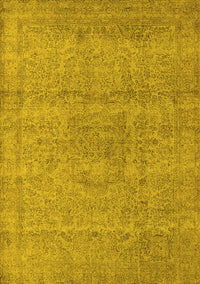 Oriental Yellow Industrial Rug, urb1764yw