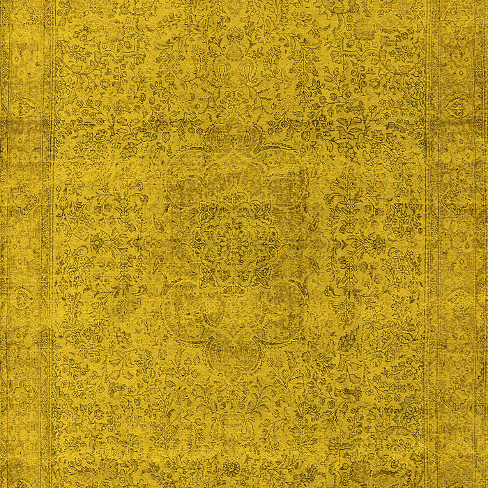 Oriental Yellow Industrial Rug, urb1764yw