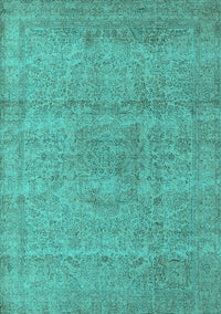 Oriental Turquoise Industrial Rug, urb1764turq