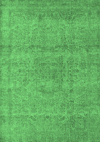 Oriental Emerald Green Industrial Rug, urb1764emgrn