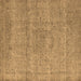 Square Oriental Brown Industrial Rug, urb1764brn