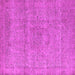 Square Oriental Pink Industrial Rug, urb1764pnk