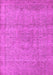 Machine Washable Oriental Pink Industrial Rug, wshurb1764pnk