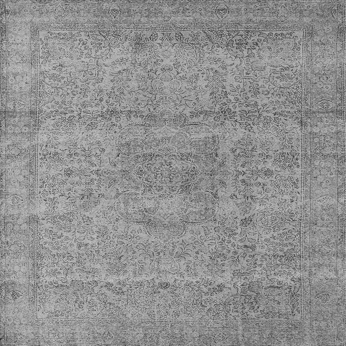 Square Machine Washable Oriental Gray Industrial Rug, wshurb1764gry