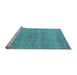 Sideview of Machine Washable Oriental Light Blue Industrial Rug, wshurb1764lblu