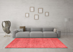 Industrial Red Washable Rugs