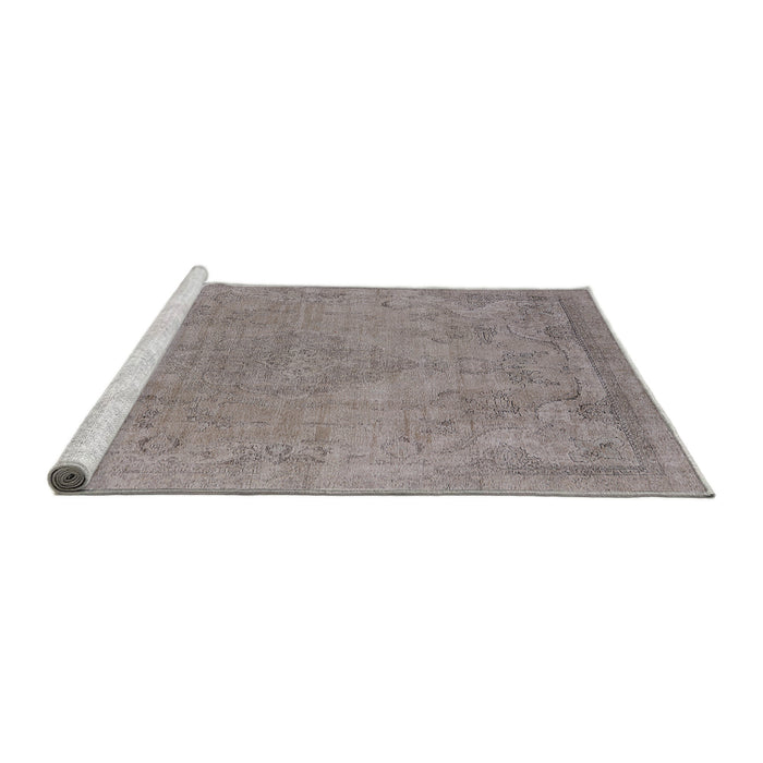 Sideview of Machine Washable Industrial Modern Rose Dust Purple Rug, wshurb1765