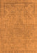 Machine Washable Oriental Orange Industrial Area Rugs, wshurb1765org