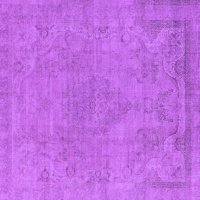 Square Oriental Purple Industrial Rug, urb1765pur