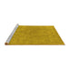 Sideview of Machine Washable Oriental Yellow Industrial Rug, wshurb1765yw