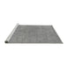 Sideview of Machine Washable Oriental Gray Industrial Rug, wshurb1765gry