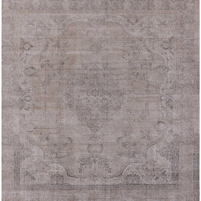 Square Machine Washable Industrial Modern Rose Dust Purple Rug, wshurb1765