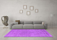 Machine Washable Oriental Purple Industrial Rug, wshurb1765pur