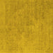 Square Oriental Yellow Industrial Rug, urb1766yw