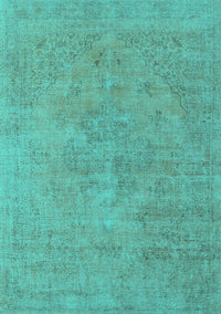 Oriental Turquoise Industrial Rug, urb1766turq