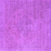 Square Oriental Purple Industrial Rug, urb1766pur