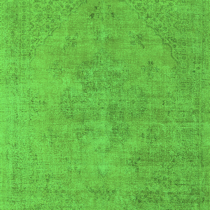 Machine Washable Oriental Green Industrial Area Rugs, wshurb1766grn