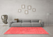 Industrial Red Washable Rugs