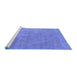 Sideview of Machine Washable Oriental Blue Industrial Rug, wshurb1766blu