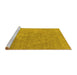 Sideview of Machine Washable Oriental Yellow Industrial Rug, wshurb1766yw