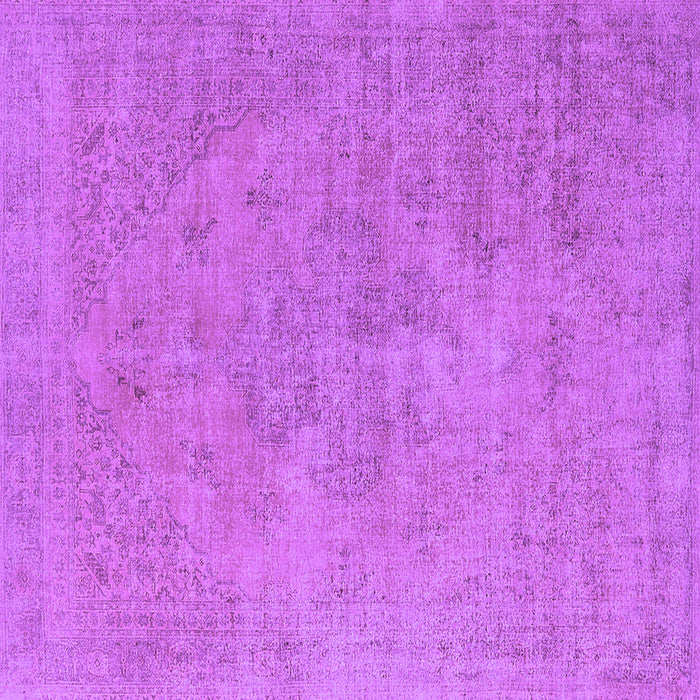 Square Machine Washable Oriental Purple Industrial Area Rugs, wshurb1766pur
