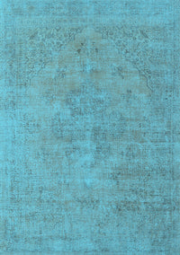 Oriental Light Blue Industrial Rug, urb1766lblu