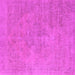 Square Oriental Pink Industrial Rug, urb1766pnk