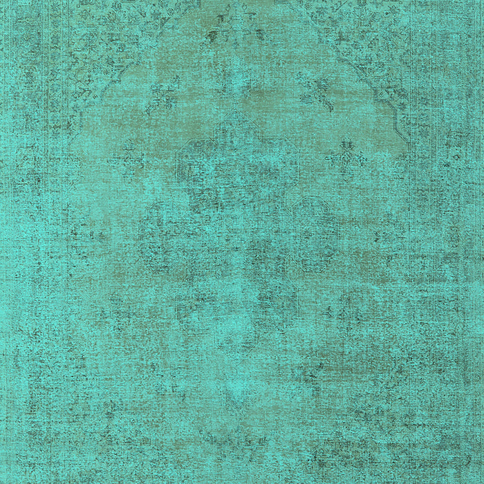 Machine Washable Oriental Turquoise Industrial Area Rugs, wshurb1766turq
