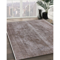 Mid-Century Modern Mauve Taupe Purple Oriental Rug, urb1767