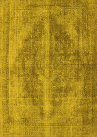 Oriental Yellow Industrial Rug, urb1767yw