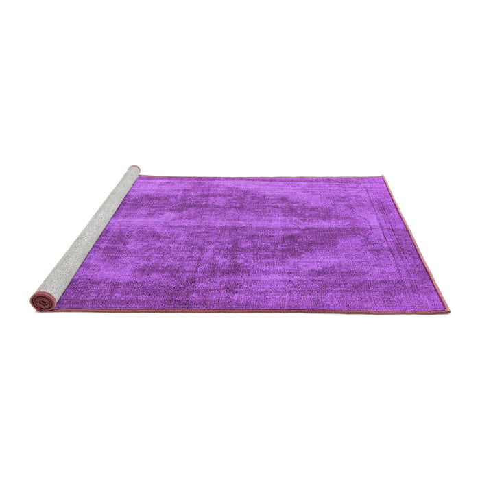 Sideview of Machine Washable Oriental Purple Industrial Area Rugs, wshurb1767pur
