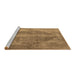 Sideview of Machine Washable Oriental Brown Industrial Rug, wshurb1767brn